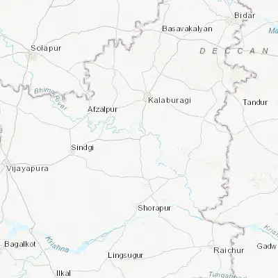 Map showing location of Jevargi (17.013940, 76.773170)