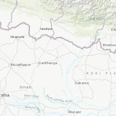 Map showing location of Jhanjhārpur (26.264670, 86.279930)