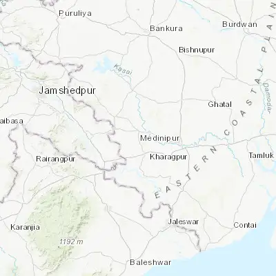 Map showing location of Jhārgrām (22.453840, 86.994970)