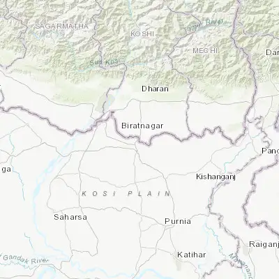 Map showing location of Jogbani (26.399050, 87.265250)