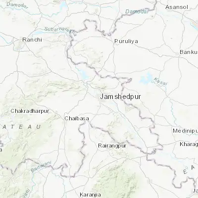 Map showing location of Jugsālai (22.776680, 86.183510)