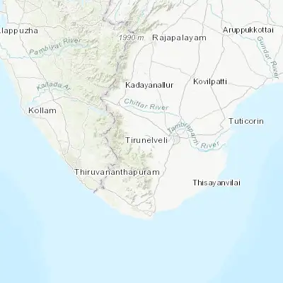 Map showing location of Kallidaikurichi (8.685910, 77.465920)