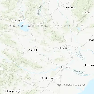 Map showing location of Kāmākhyānagar (20.933850, 85.544890)