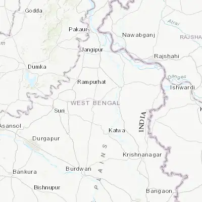 Map showing location of Kāndi (23.959460, 88.040180)