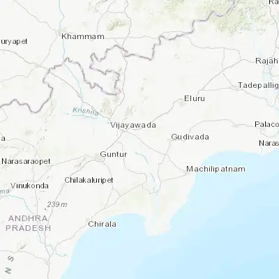 Map showing location of Kankipādu (16.435300, 80.767150)