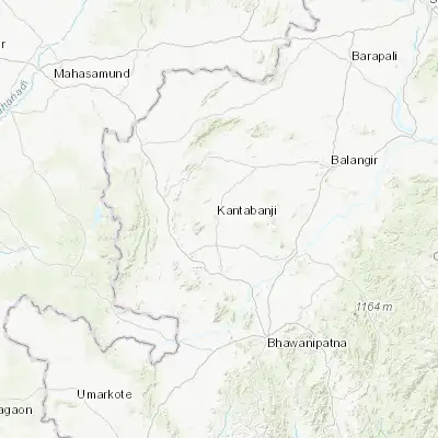 Map showing location of Kantābānji (20.467090, 82.920420)