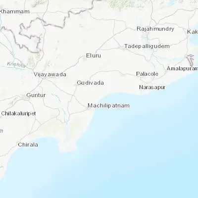Map showing location of Kanuru (16.285840, 81.254640)