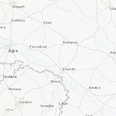Map showing location of Karhal (27.000890, 78.939350)