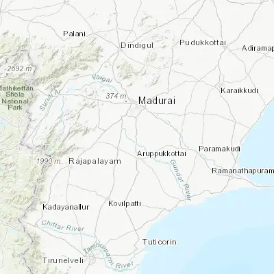 Map showing location of Kariapatti (9.675050, 78.099920)