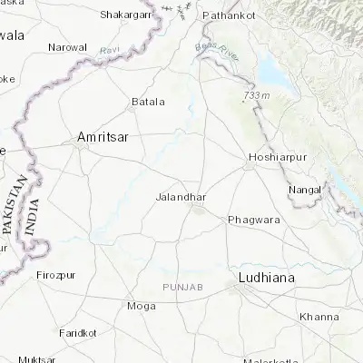 Map showing location of Kartārpur (31.442680, 75.498470)