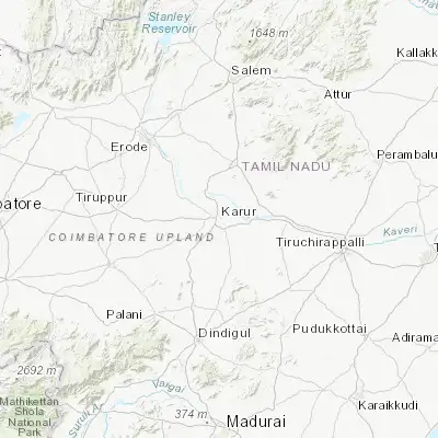 Map showing location of Karur (10.957710, 78.080950)