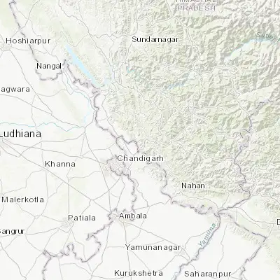 Map showing location of Kasauli (30.898560, 76.965870)