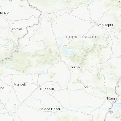 Map showing location of Katghora (22.502470, 82.542790)