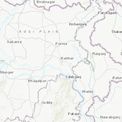 Map showing location of Katihar (25.538520, 87.570440)