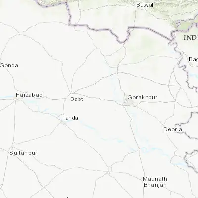 Map showing location of Khalīlābād (26.772680, 83.071790)