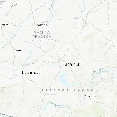 Map showing location of Khamaria (23.225580, 79.880070)