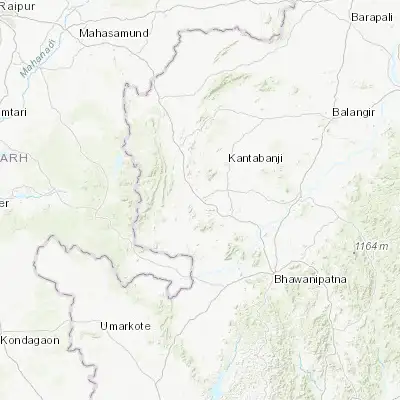 Map showing location of Kharhiāl (20.288450, 82.760600)