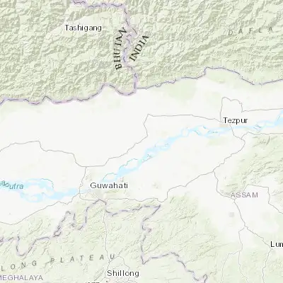 Map showing location of Khārupatia (26.518390, 92.147220)