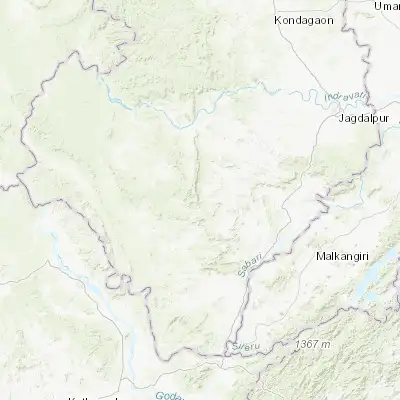 Map showing location of Kirandul (18.636490, 81.258270)