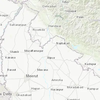 Map showing location of Kīratpur (29.506710, 78.206130)