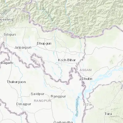 Map showing location of Koch Bihār (26.325390, 89.445080)