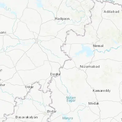 Map showing location of Kondalwādi (18.807270, 77.770310)