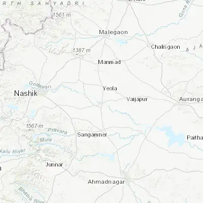 Map showing location of Kopargaon (19.882390, 74.476050)
