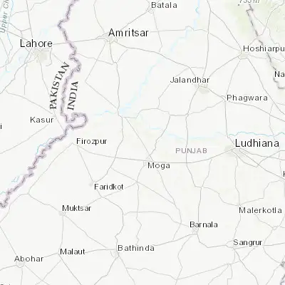 Map showing location of Kot Īsa Khān (30.946590, 75.137800)