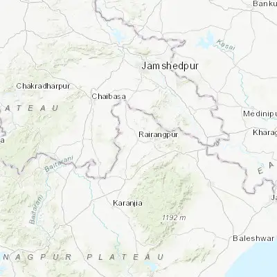 Map showing location of Kuchaiburi (22.266750, 86.173850)