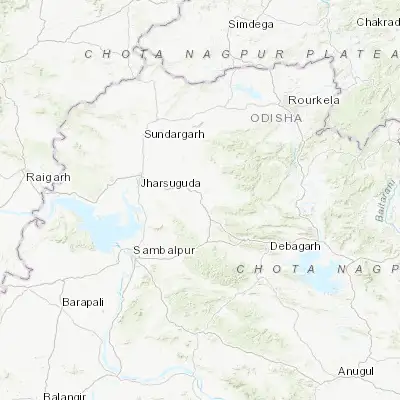 Map showing location of Kuchinda (21.743560, 84.348480)