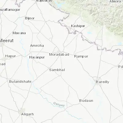 Map showing location of Kundarkhi (28.683040, 78.785590)