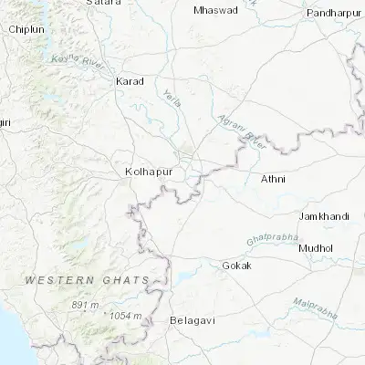 Map showing location of Kurandvād (16.683170, 74.588920)
