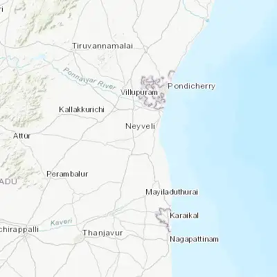 Map showing location of Kurinjippādi (11.550280, 79.590660)
