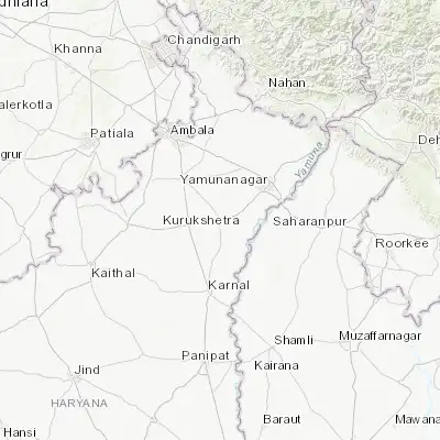 Map showing location of Lādwa (29.993500, 77.045630)