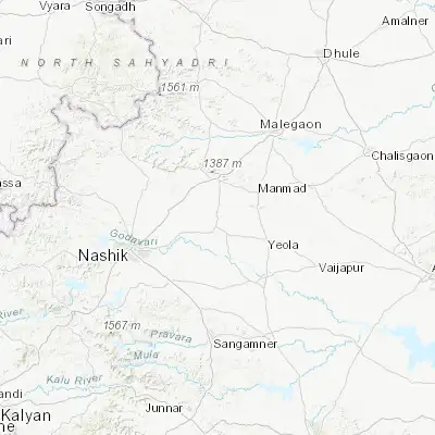 Map showing location of Lāsalgaon (20.142700, 74.239460)