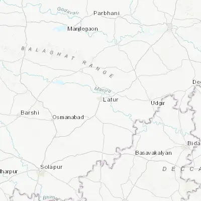 Map showing location of Latur (18.397210, 76.567840)