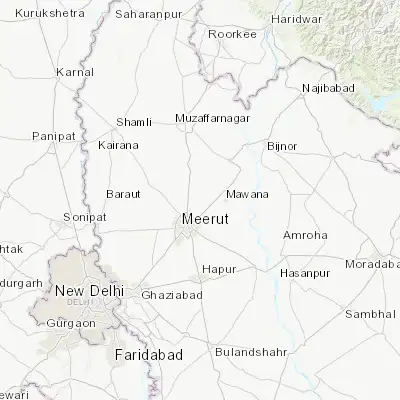 Map showing location of Lāwar Khās (29.110910, 77.777670)