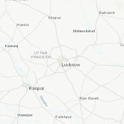 Map showing location of Lucknow (26.839280, 80.923130)