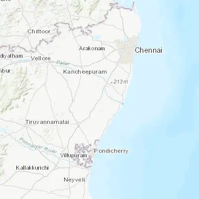 Map showing location of Madurāntakam (12.511670, 79.884850)