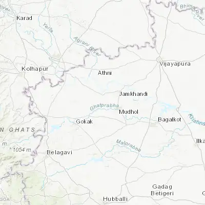 Map showing location of Mahālingpur (16.388800, 75.108730)