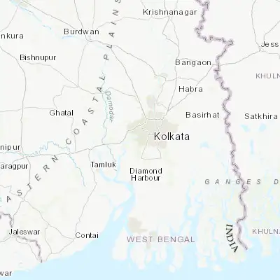 Map showing location of Maheshtala (22.508620, 88.253220)