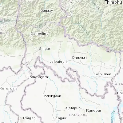 Map showing location of Maināguri (26.562630, 88.820400)