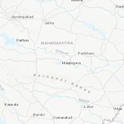 Map showing location of Majalgaon (19.155130, 76.209920)
