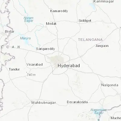 Map showing location of Malkajgiri (17.447810, 78.526330)