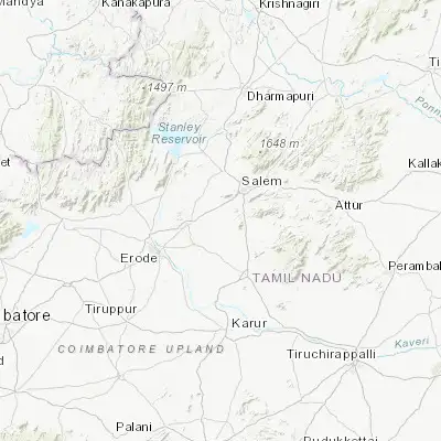 Map showing location of Mallasamudram (11.493330, 78.031190)
