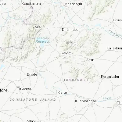 Map showing location of Māllūr (11.544240, 78.140780)
