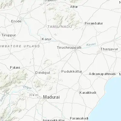 Map showing location of Manapparai (10.607720, 78.425820)