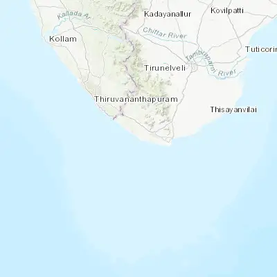 Map showing location of Manavālakurichi (8.147760, 77.305520)