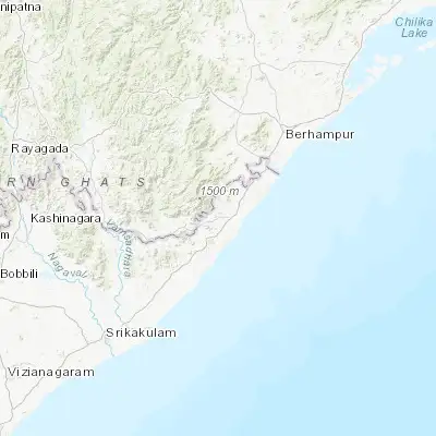 Map showing location of Mandasa (18.868300, 84.462960)