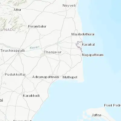 Map showing location of Mannargudi (10.666260, 79.450640)